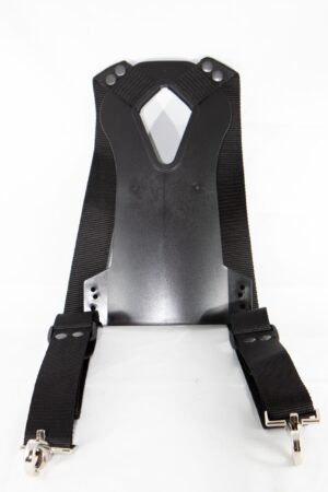 Borstschild GR zwart met gordel RAL9004/5