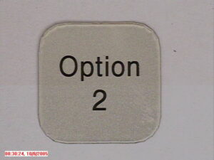 Druktoetslabel Ergo Zilver met Zwarte Optie 2