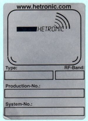 Systeemsticker Hetronic