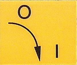 Sticker TX "0-I" 12x15mm