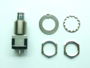 Push button 12mm changeover 1 pole